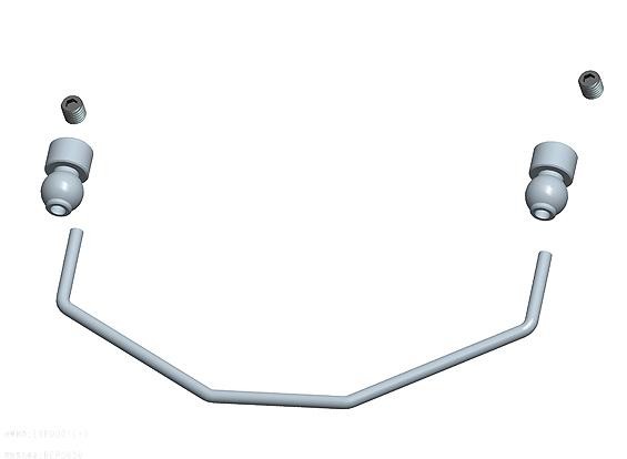 Anti-roll bar set 1.3 mm, Silver # Short